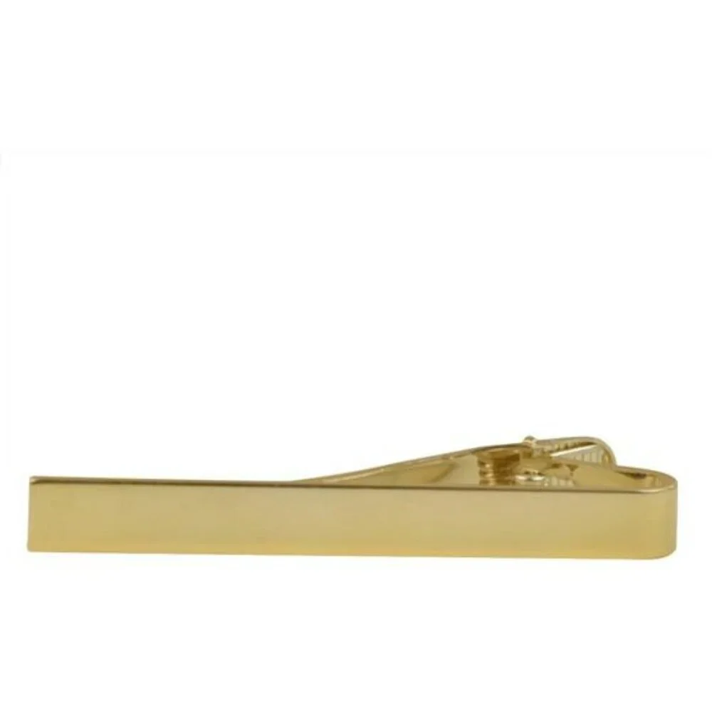 Mens Tie Clips Set Silver Gold Black 2 Inch Stainless Steel Tie Bar Pack